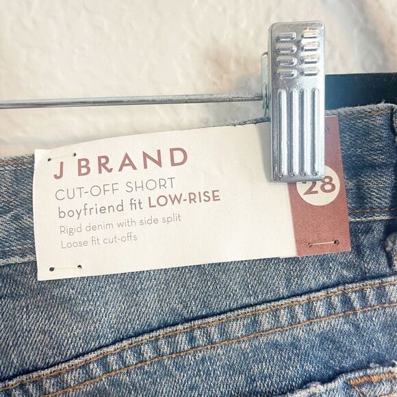 J Brand Cut Off Denim Shorts distressed boyfriend Sz 28 NWT - Picture 4 of 6
